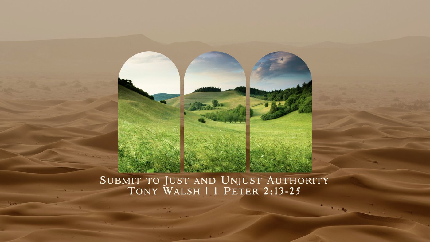 Submit to Just and Unjust Authority | Tony Walsh | 1 Peter 2:13-25