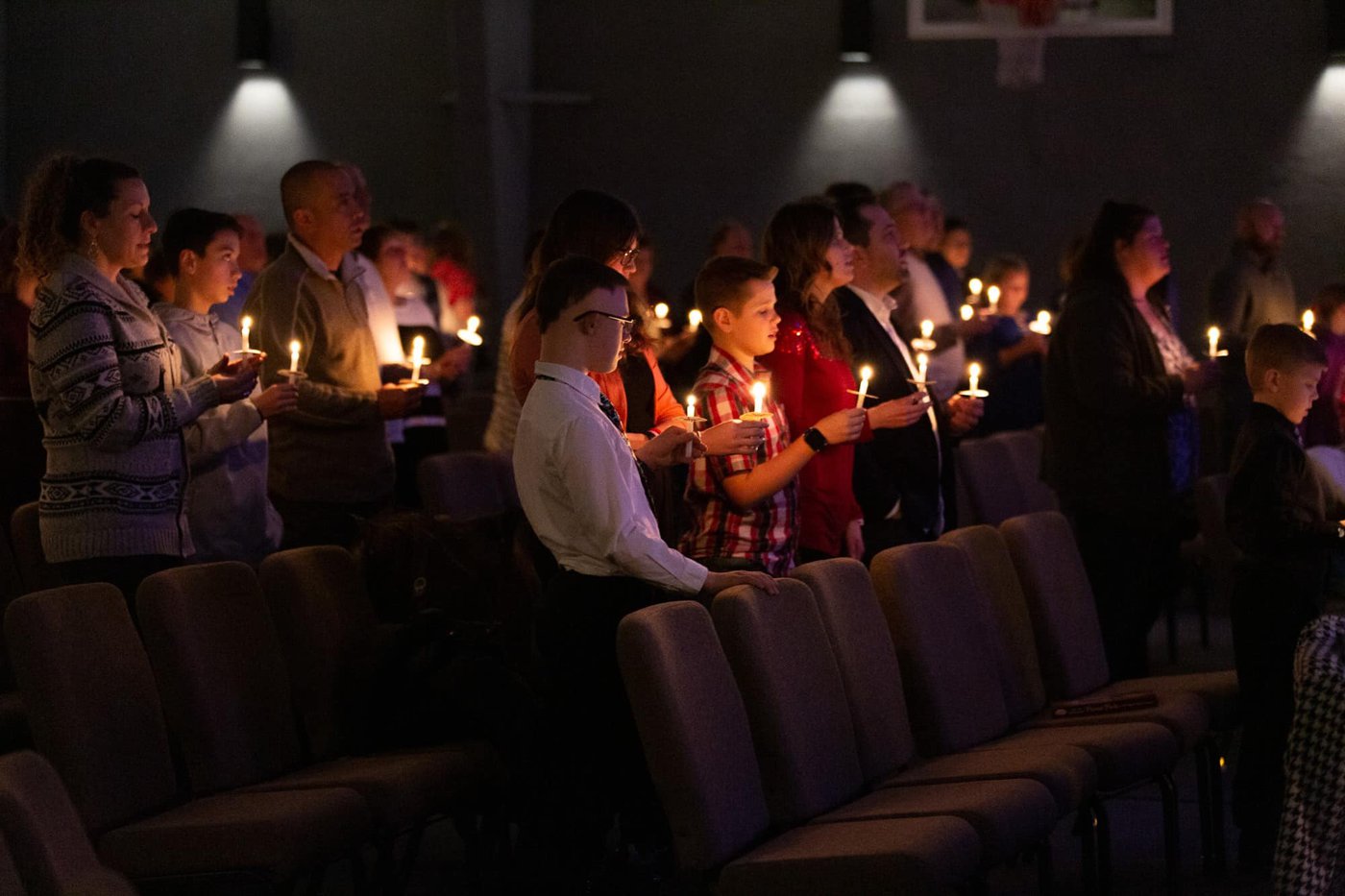 Candlelight service at Life Church in Mt Horeb, WI