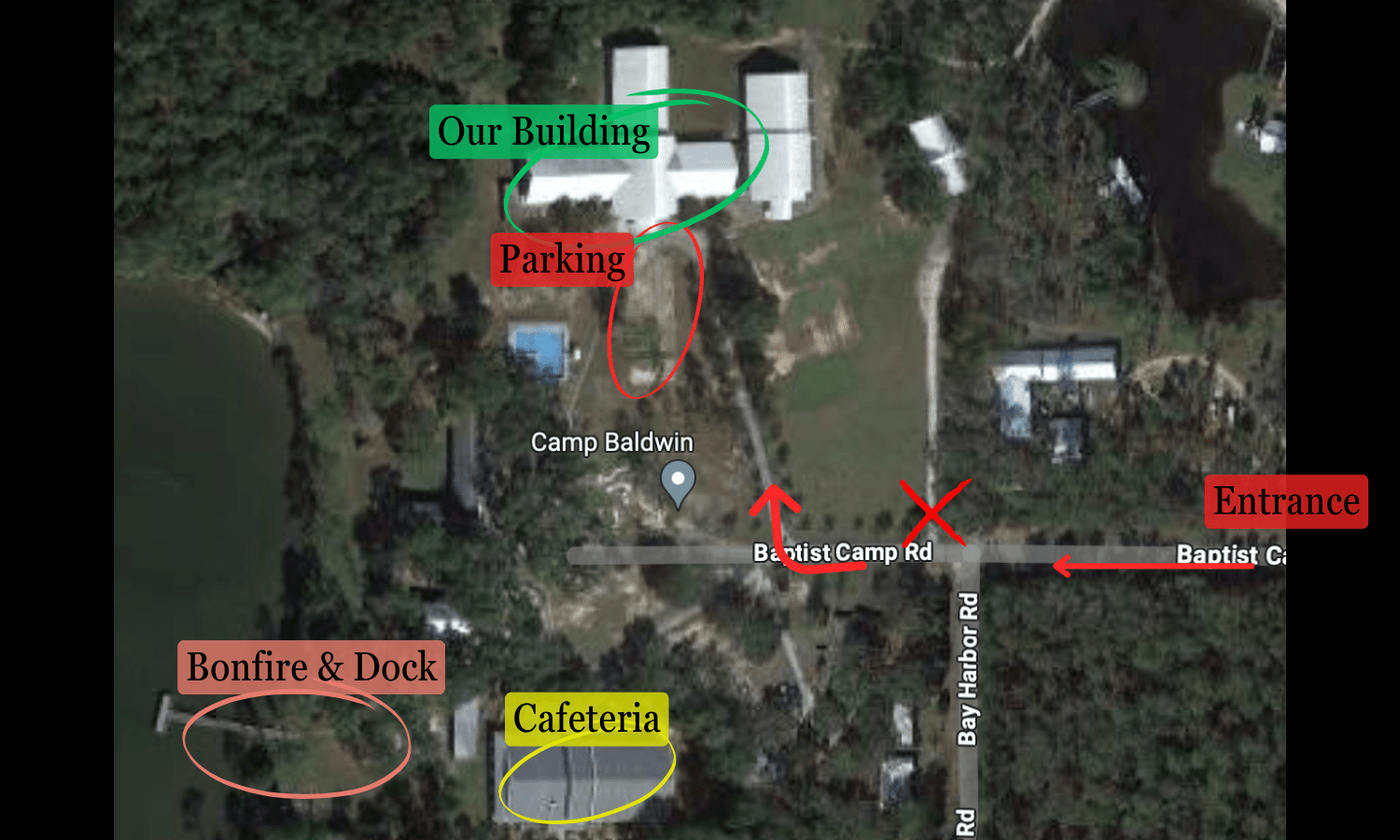 Map of Camp Baldwin