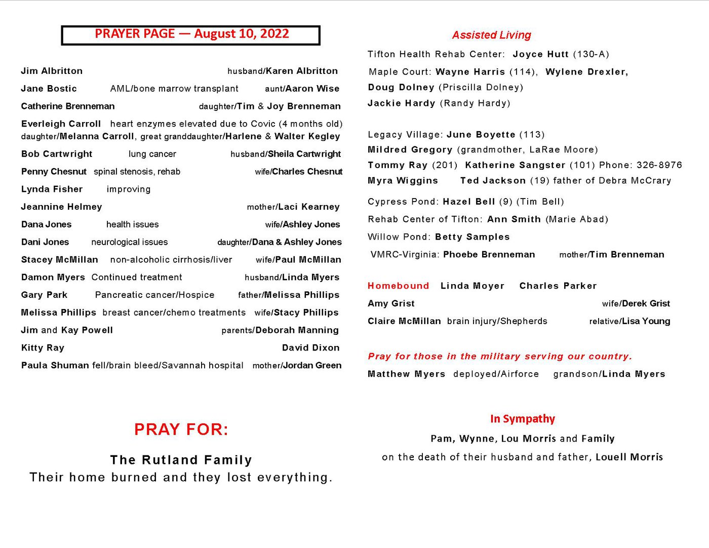 prayerlistmay11
