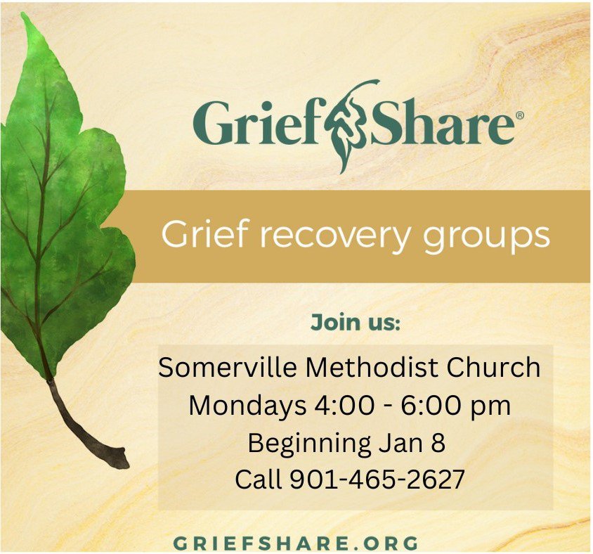 GriefShare, Death Somerville Methodist