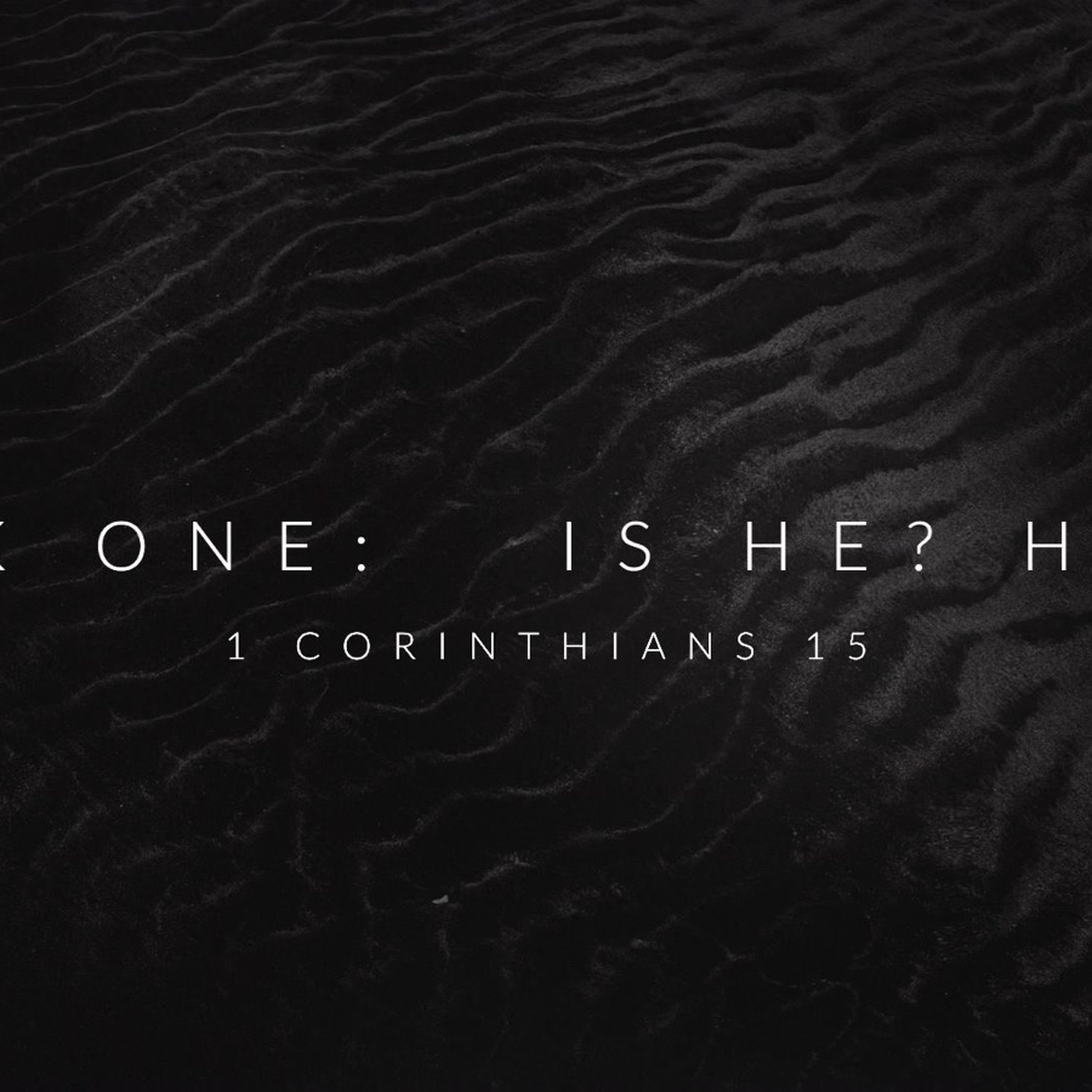 THE CHALLENGE OF THE RESURRECTION:  Week One episode artwork
