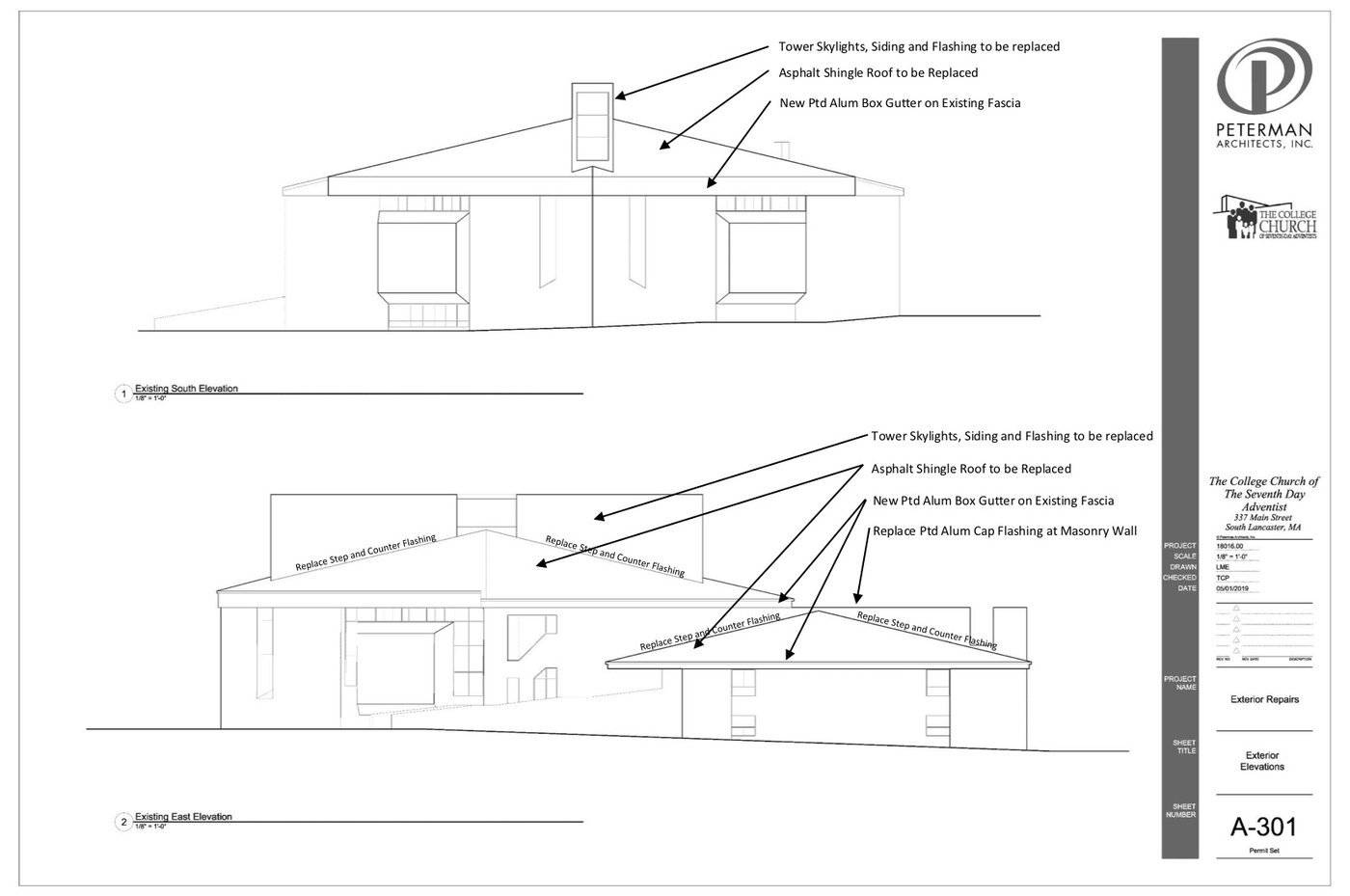 Blueprint 2 of roof