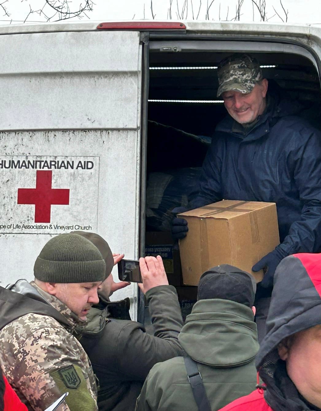 Distributing essential supplies in Ukraine