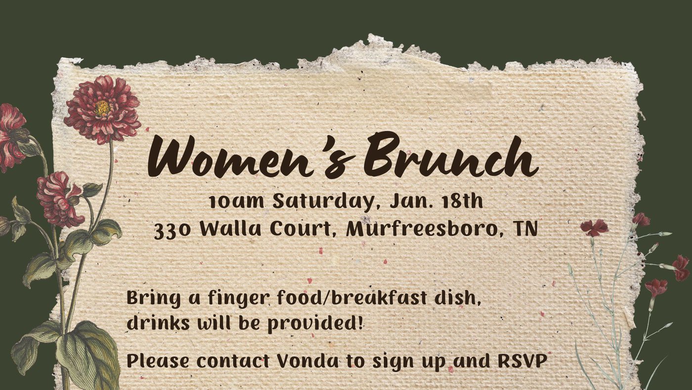 Women's Brunch - 10am Saturday, Jan. 18th