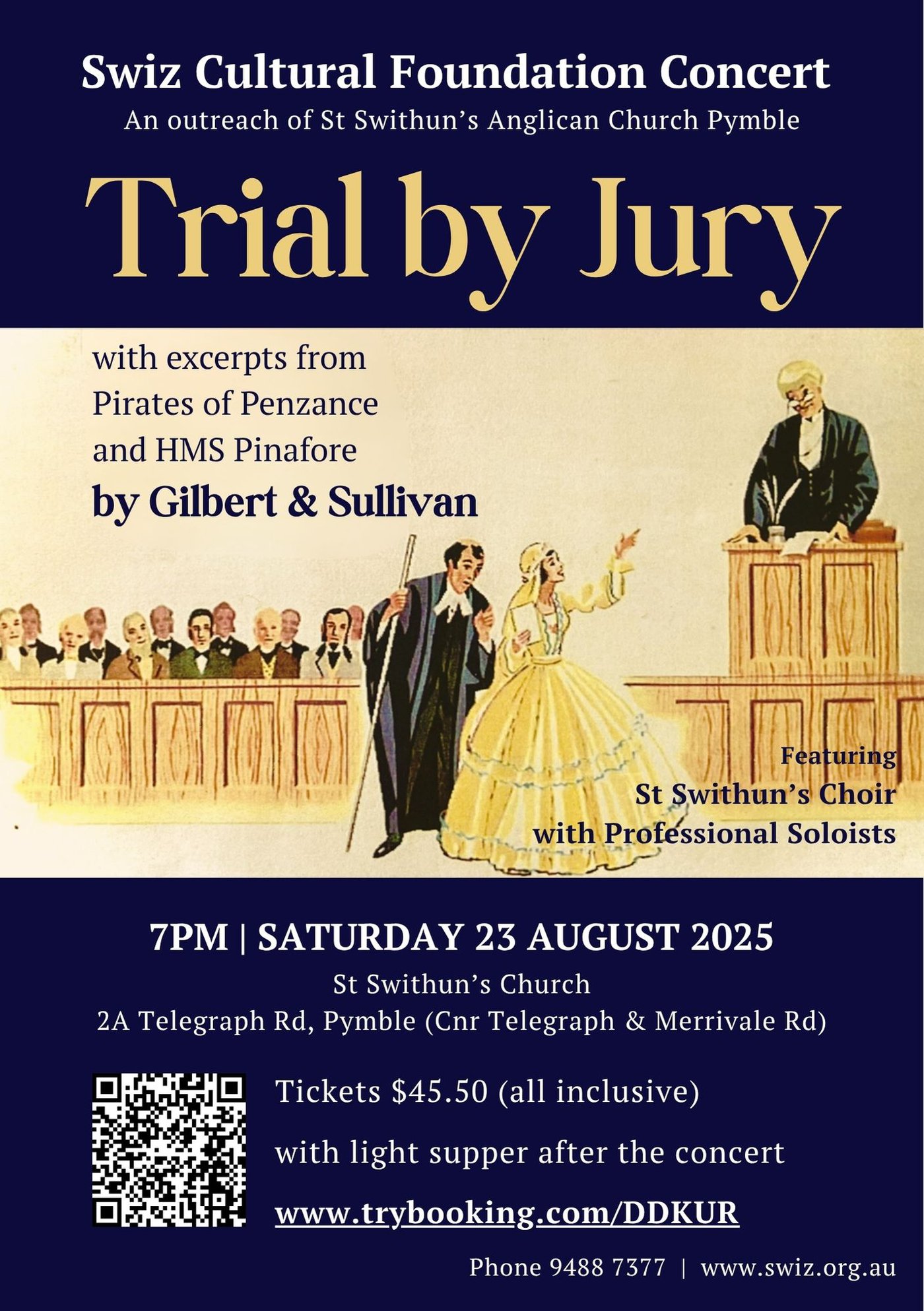 Choral Concert St Swithun's Choir Swiz Cultural Foundation Concert Gilbert & Sullivan Trial by Jury