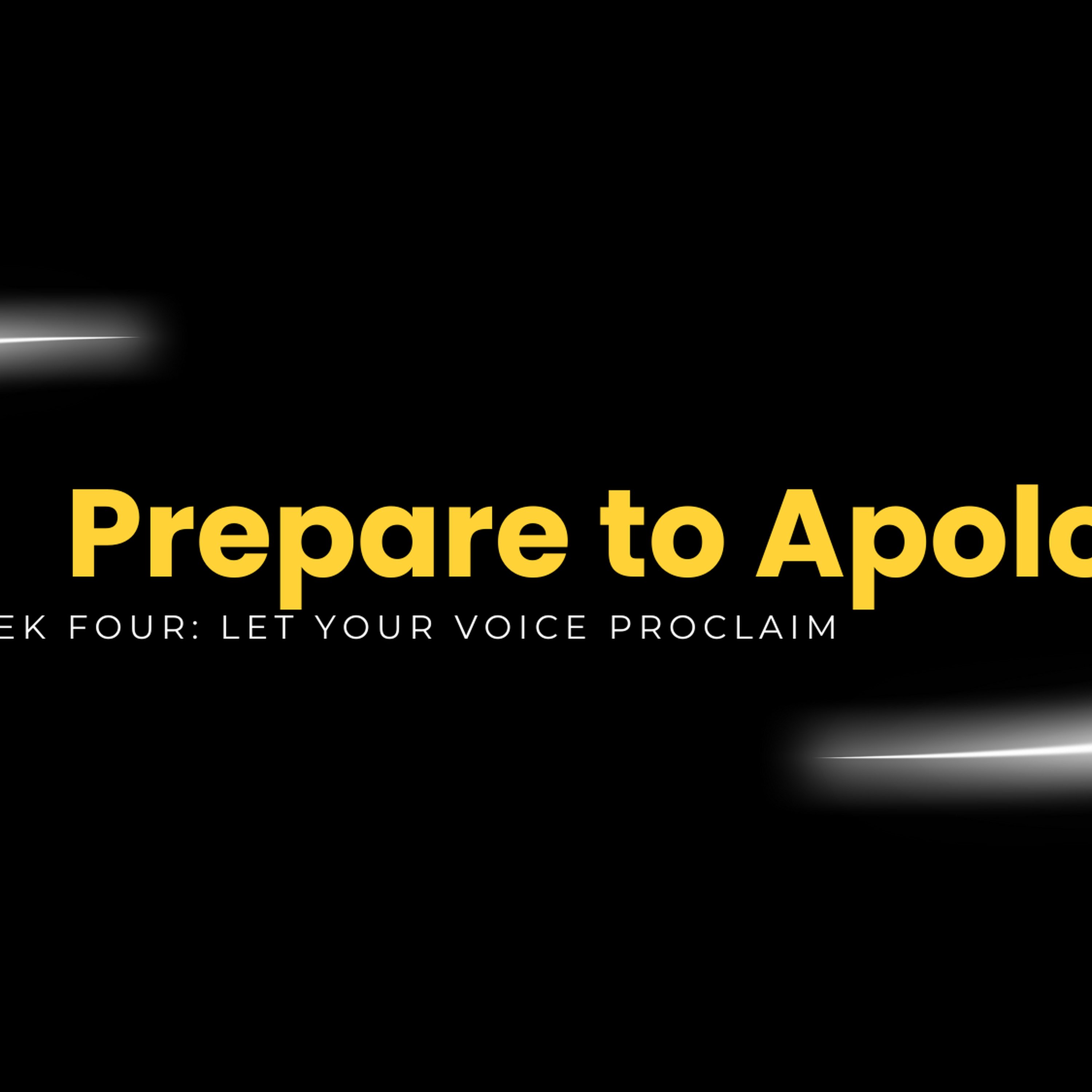 Week Four: Let Your Voice Proclaim episode artwork