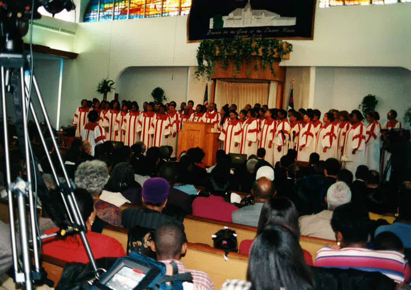 New Covenant Church of Philadelphia holds it final morning service in the property at Johnson & Ardleigh Streets.