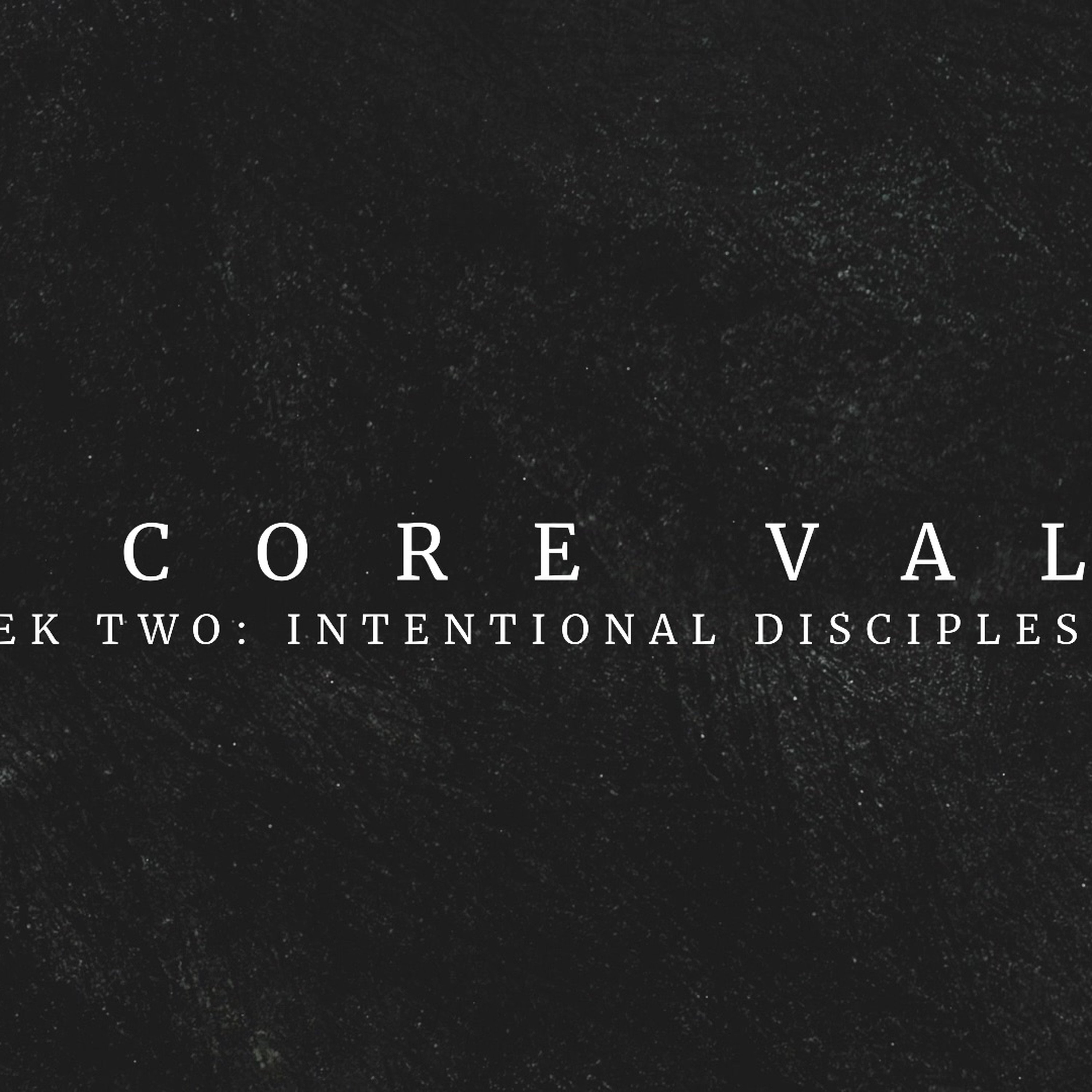 Week 2: Intentional Discipleship episode artwork