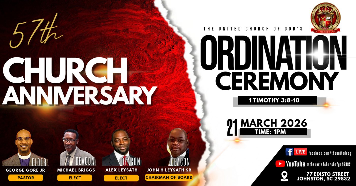 United Church Of God, Ordination Service