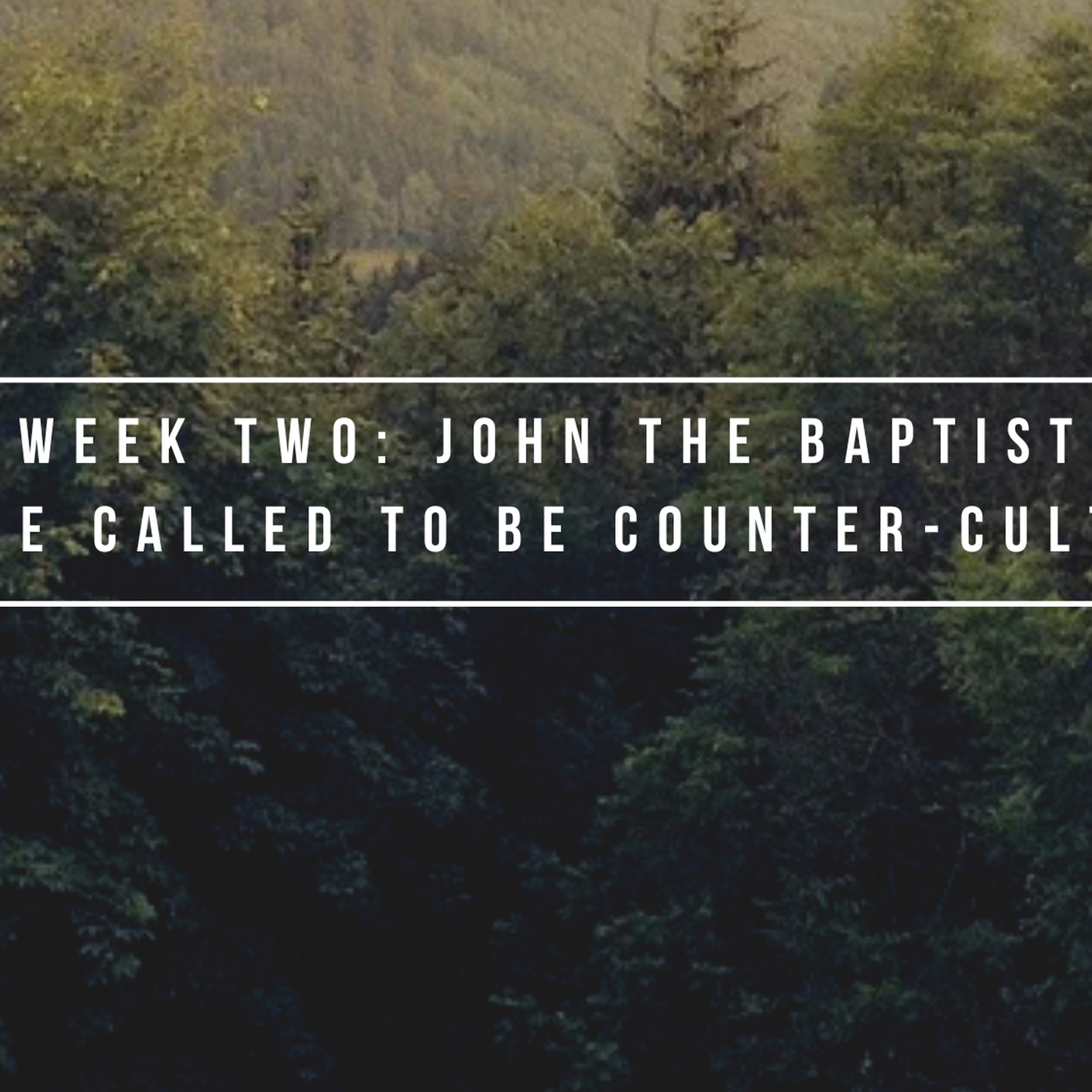 Week Two: John the Baptist episode artwork