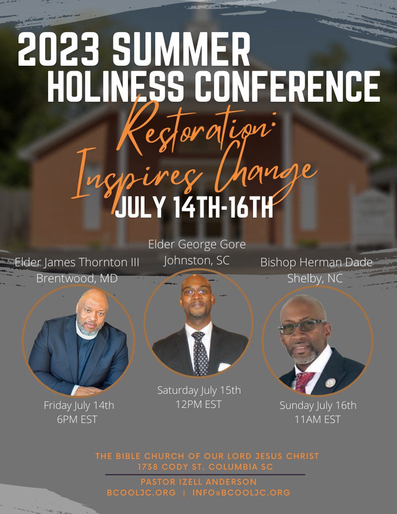 Summer Session 2023 Holiness Conference
