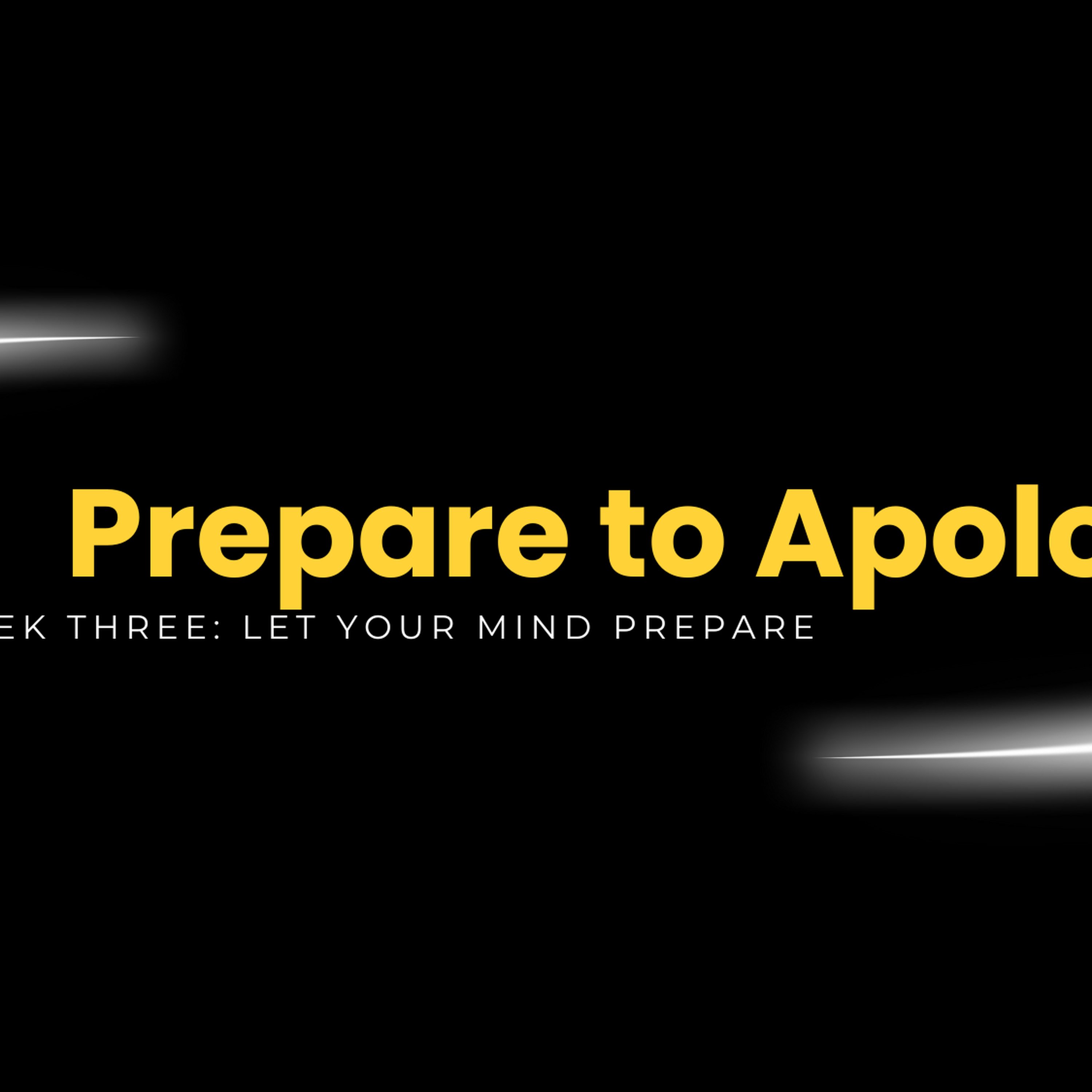 Week Three: Let Your Mind Prepare episode artwork