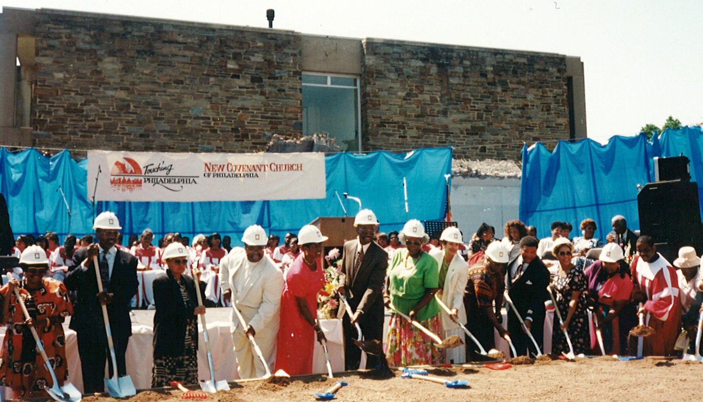 The Groundbreaking Ceremony of the new sanctuary for the New Covenant Church of Philadelphia