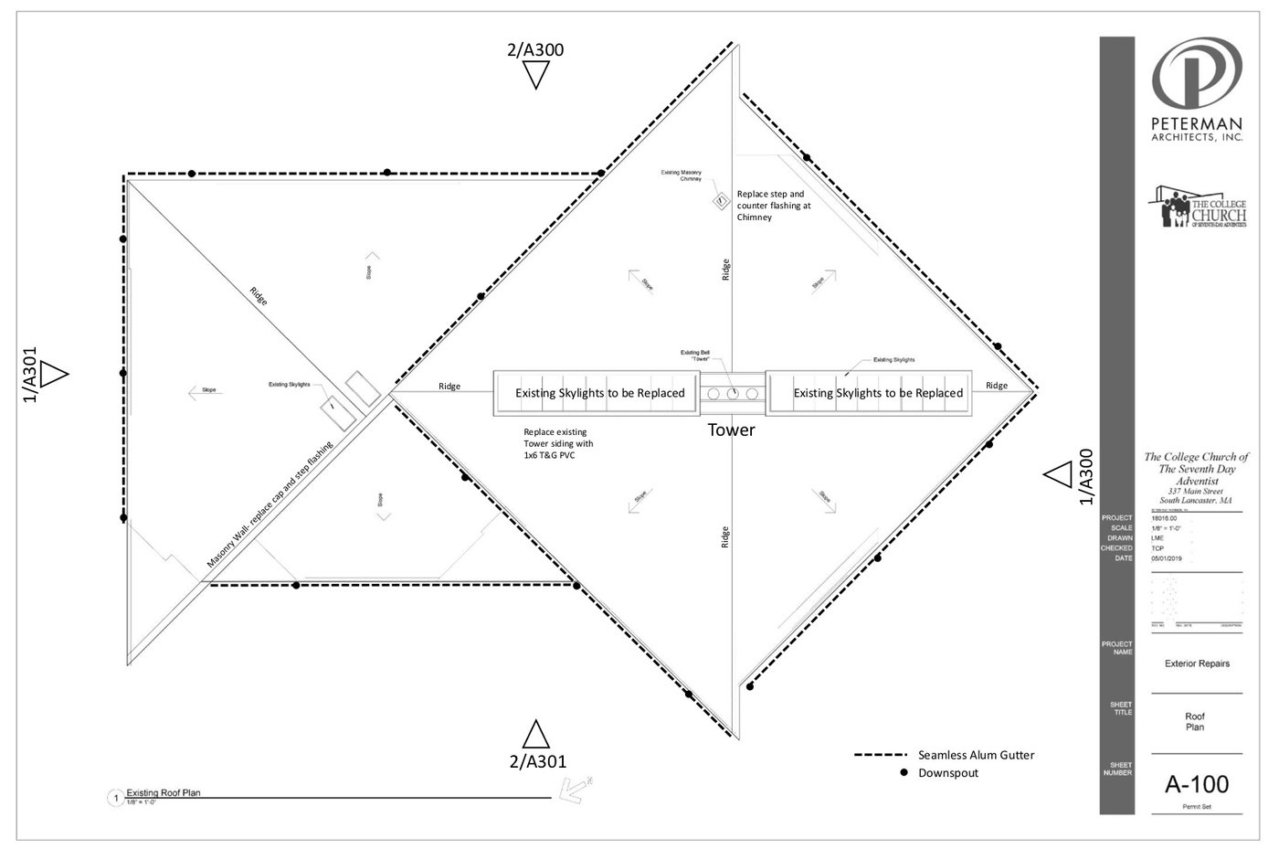 Blueprint 1 of roof