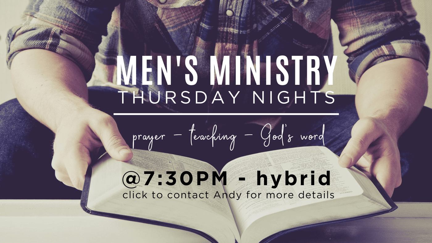 Men's Weekly "Hybrid" Prayer Group
