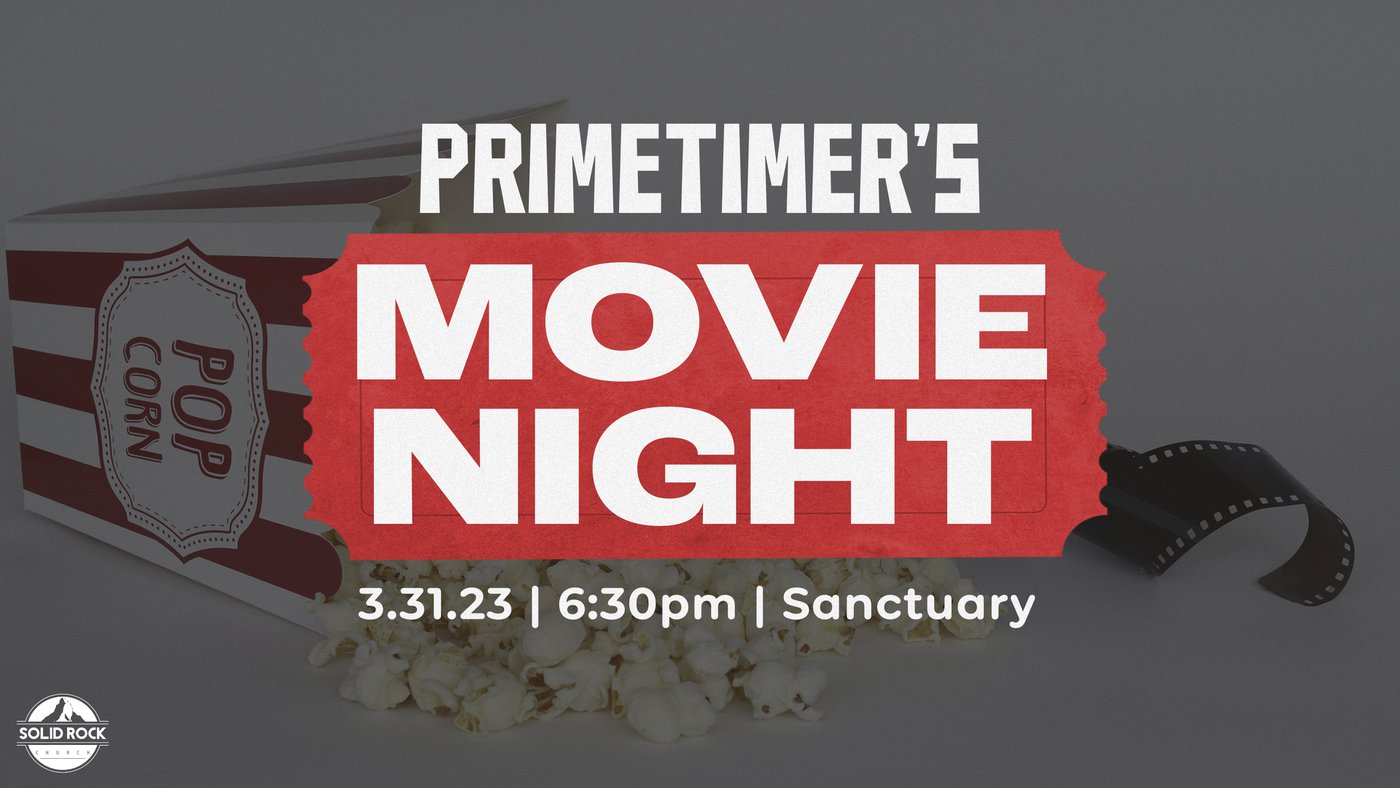 Primetimers movie night | 3/31 | 6:30pm