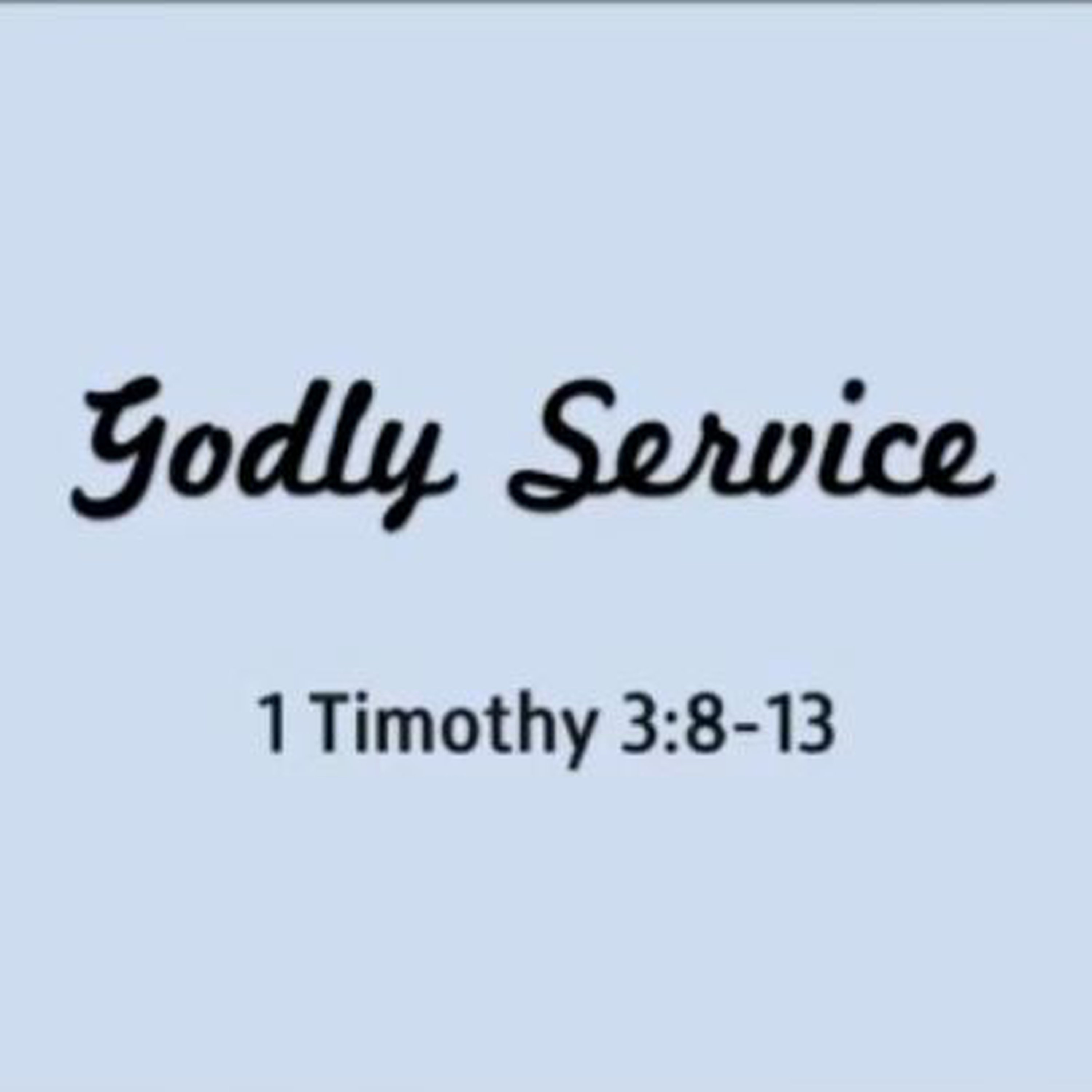 Godly Service episode artwork
