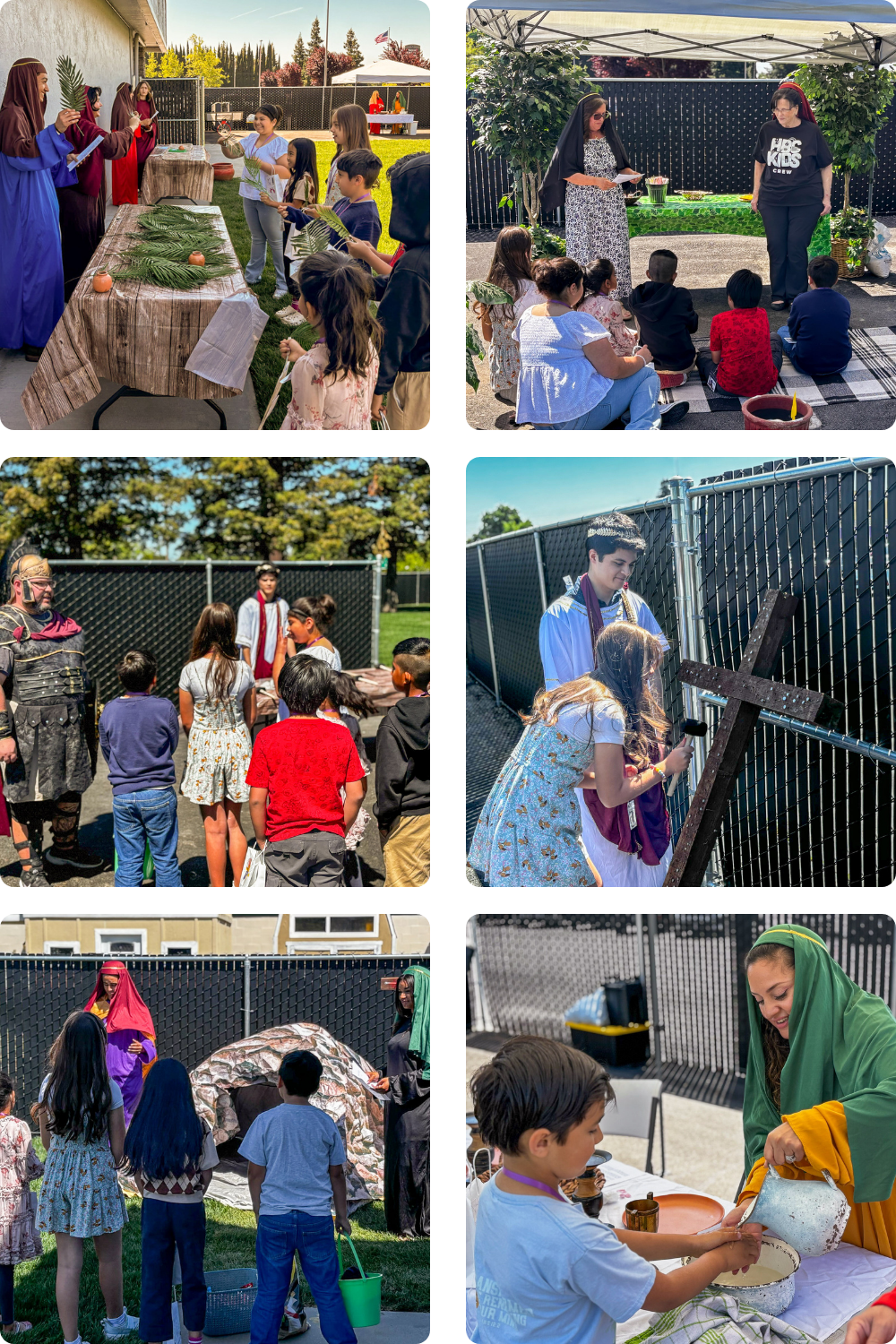 Easter Journey to the Cross kids experience