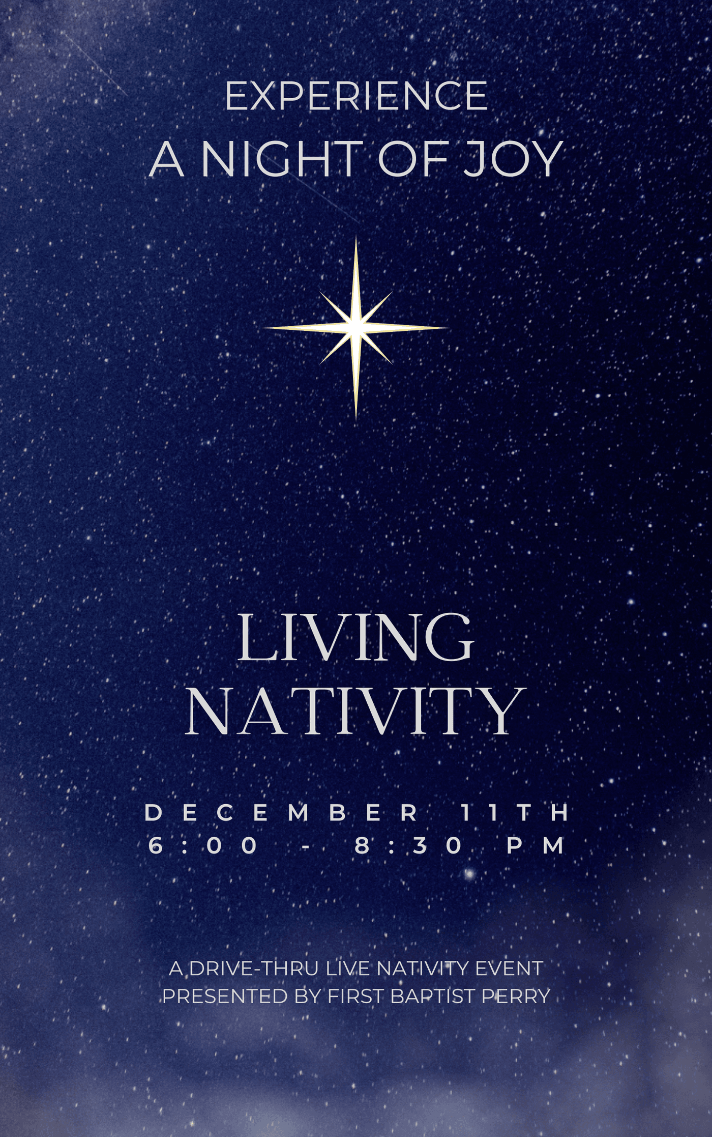 A night of joy living nativity return refresh and remember