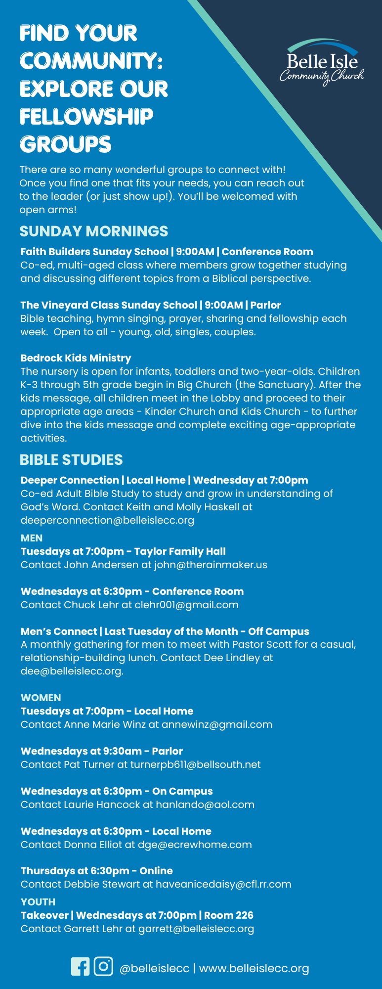 BICC Groups Flyer Page 1
