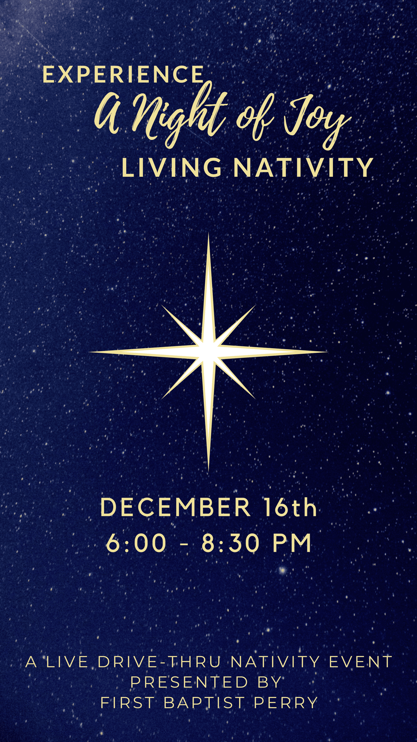 A night of joy living nativity return refresh and remember