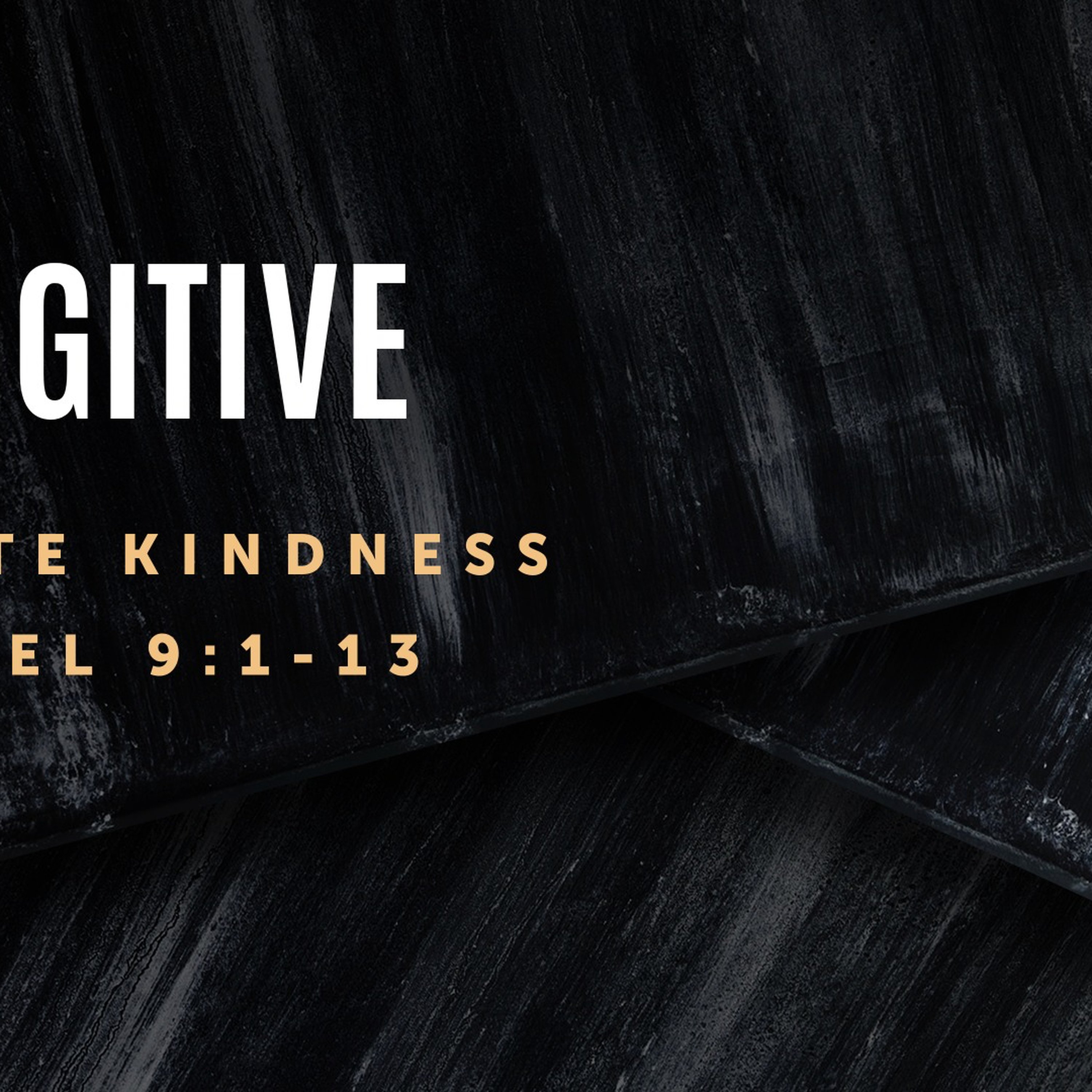 The Fugitive & Ultimate Kindness