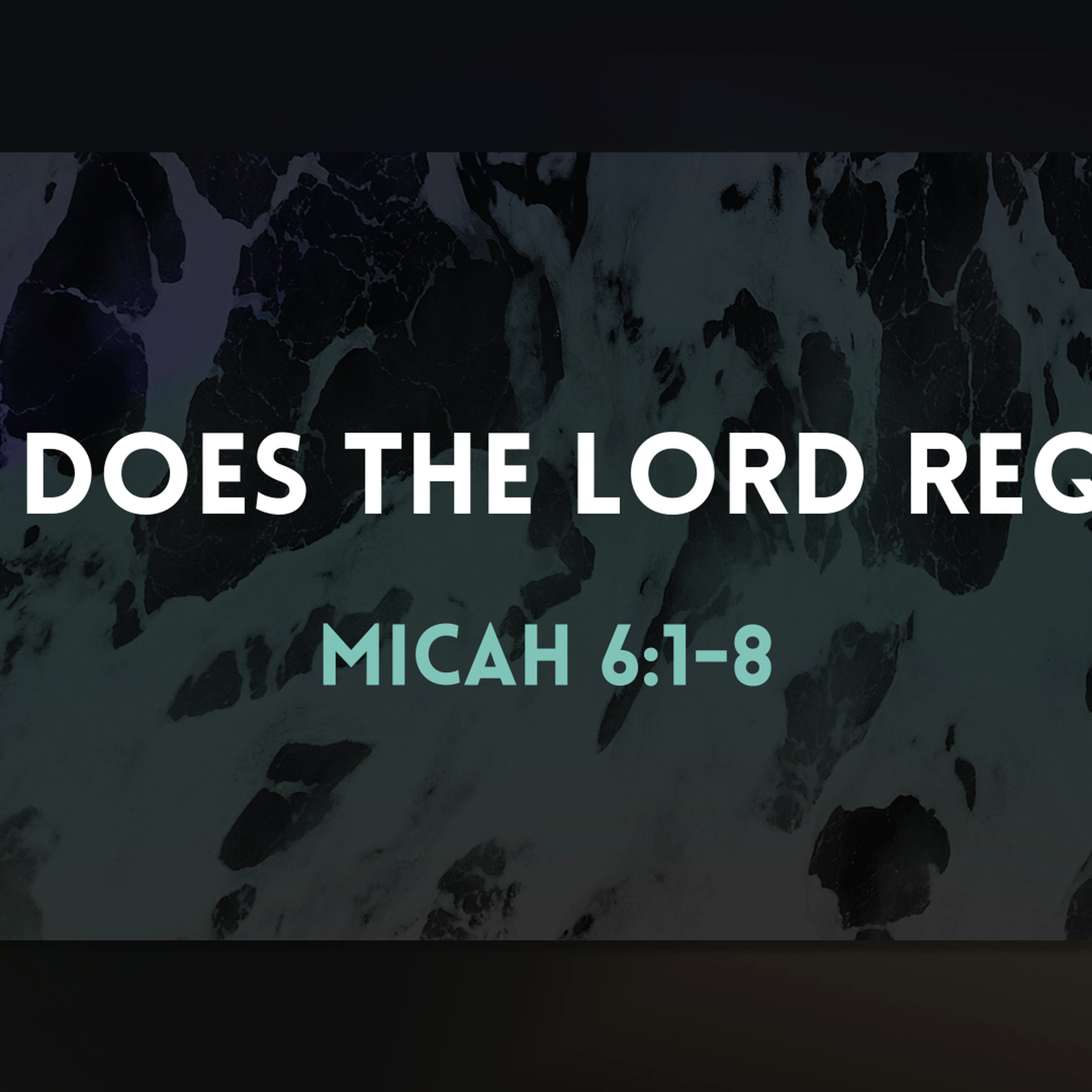 What Does the Lord Require? episode artwork