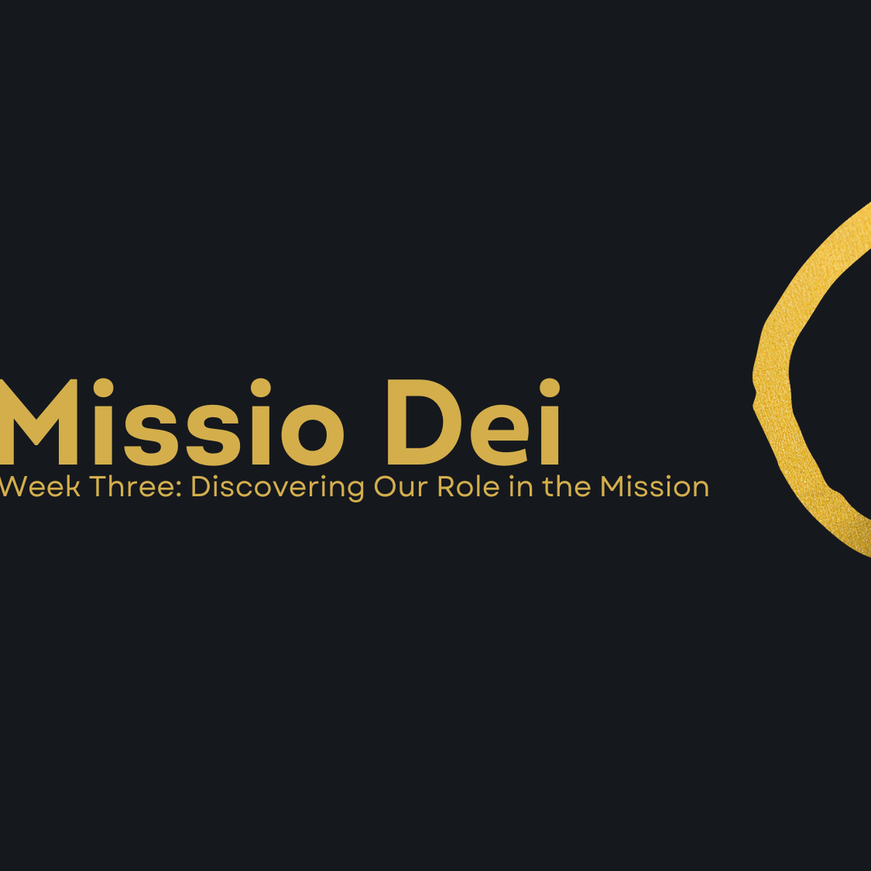 Week Three: Discovering Our Role in the Mission episode artwork