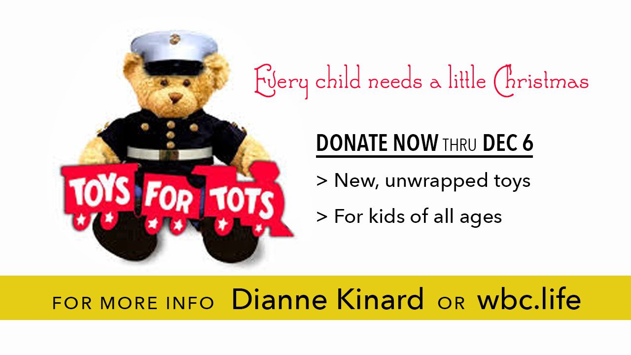 This ministry, organized by the Marine Corps, helps parents provide Christmas for their kids. New, unwrapped toys will be collected beginning in November.