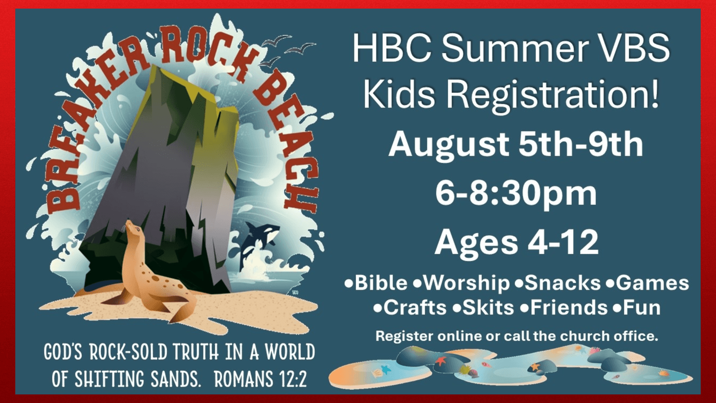 HBC Summer VBS Kids Registration
