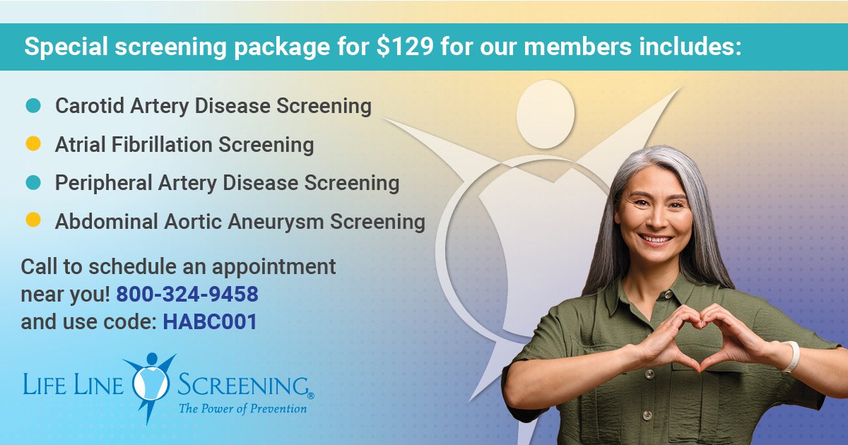 flyer for Life Line Screening event