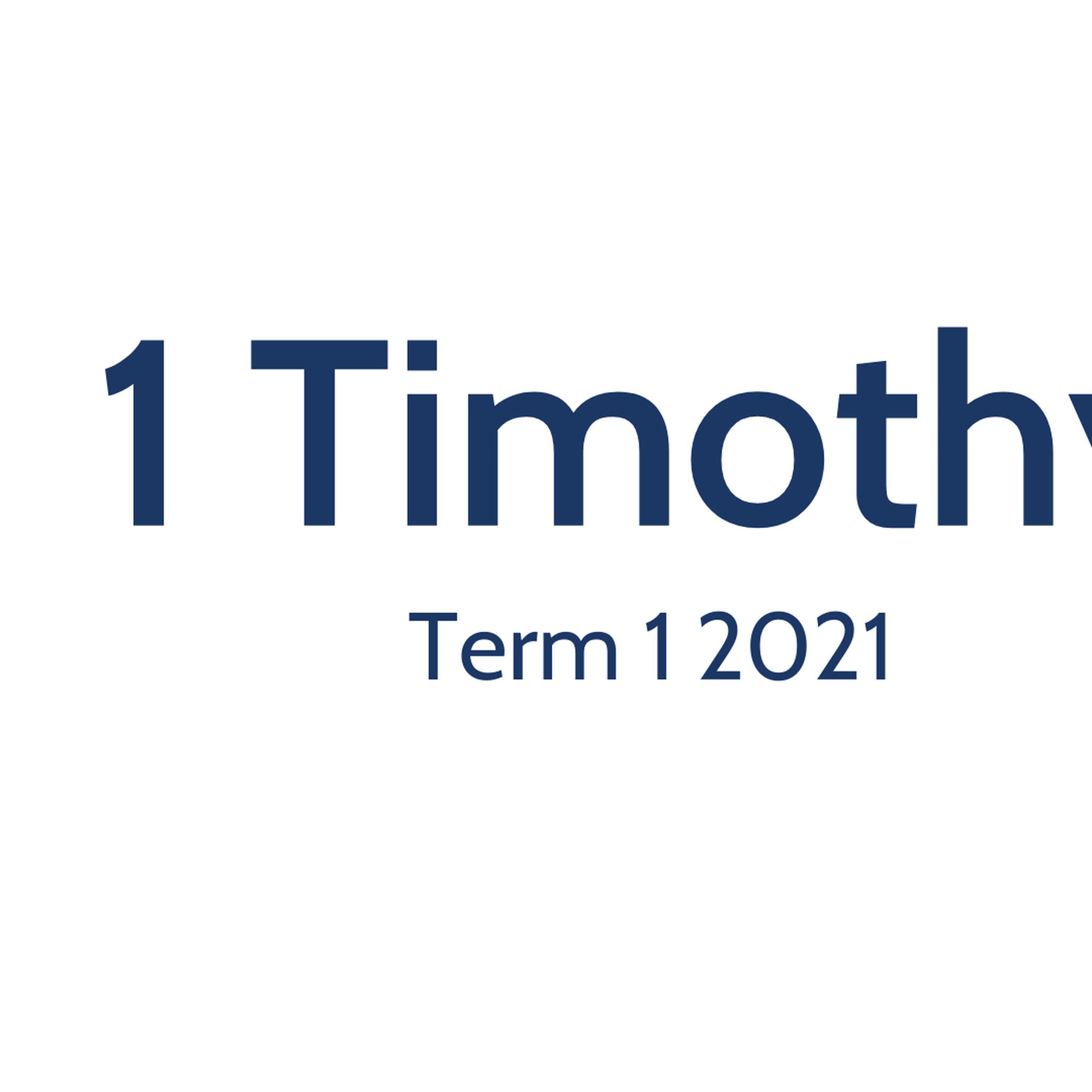 1 Timothy 2:11-15 Part II episode artwork