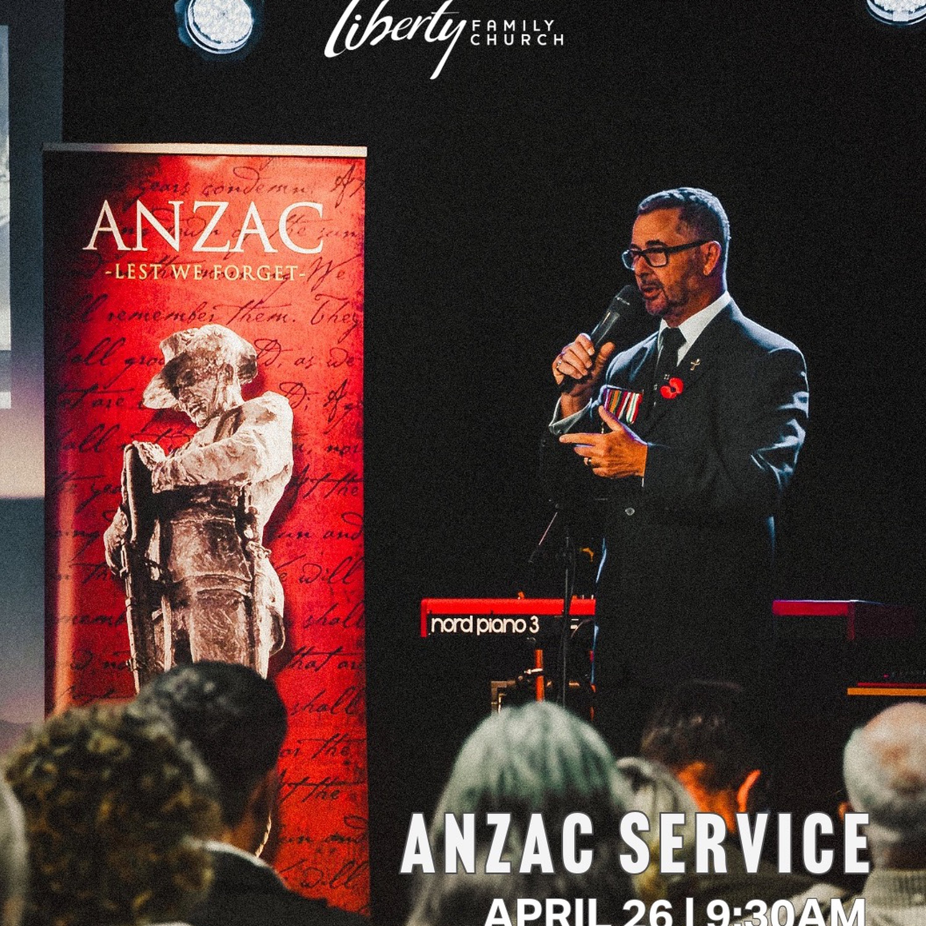 Sunday Anzac service episode artwork