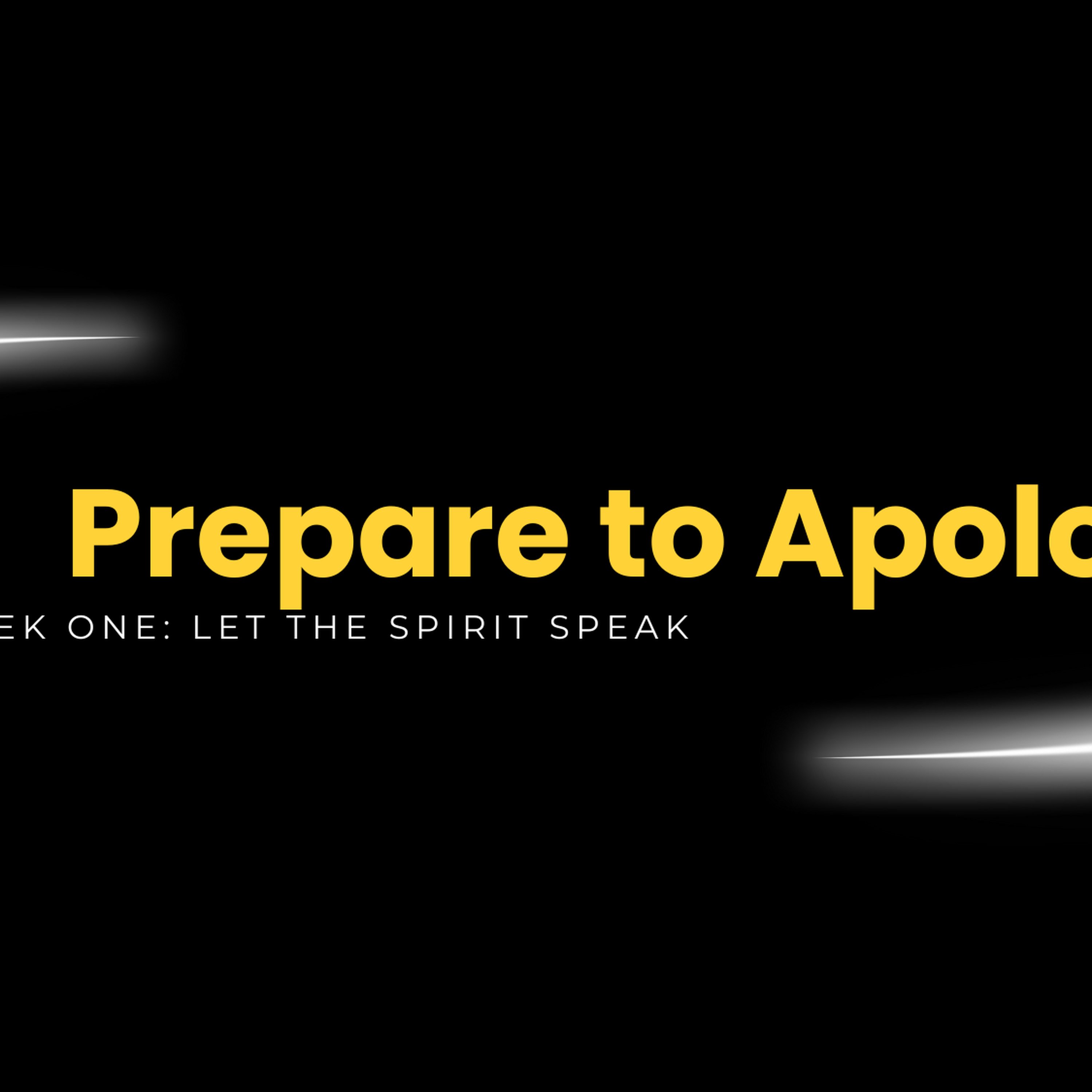 Week One: Let the Spirit Speak episode artwork
