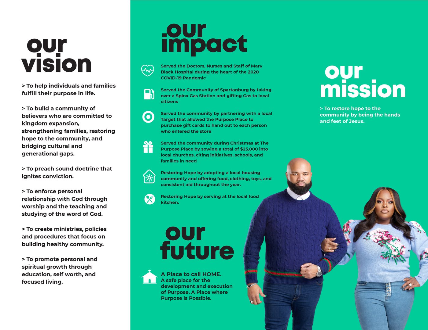 Our Vision, Out Impact, Our Mission and Our Future