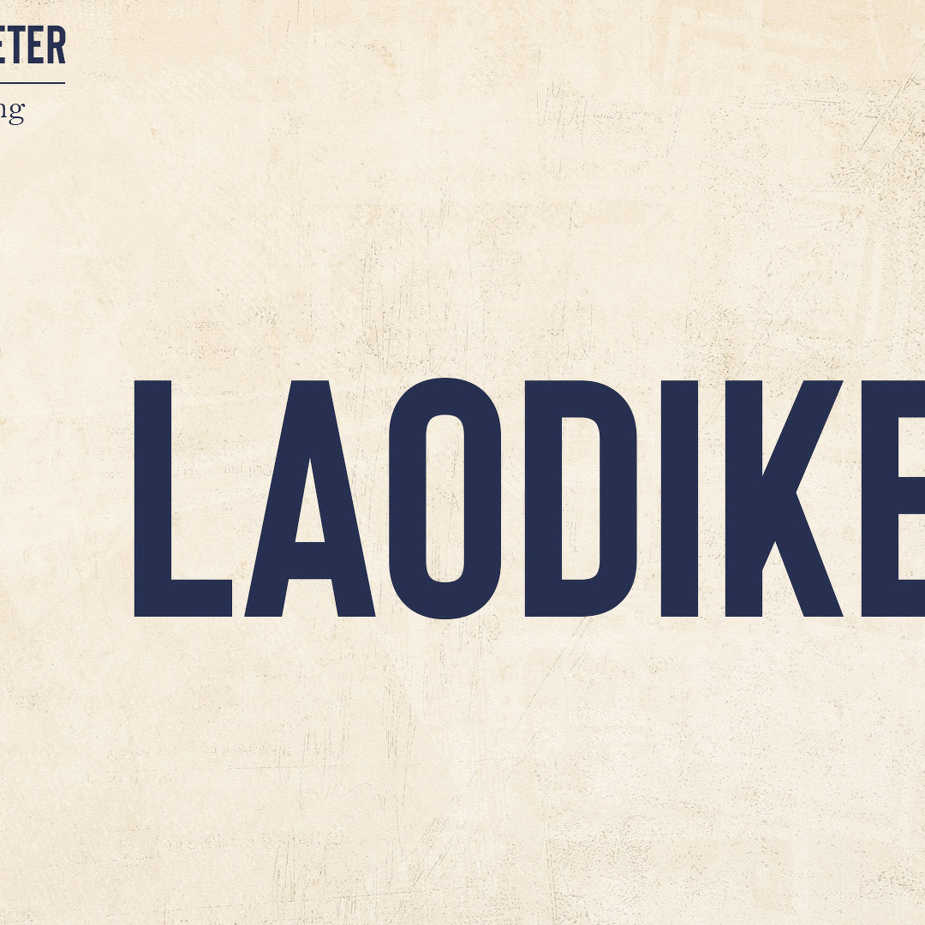 De 7 sendemenighetene: Laodikea episode artwork