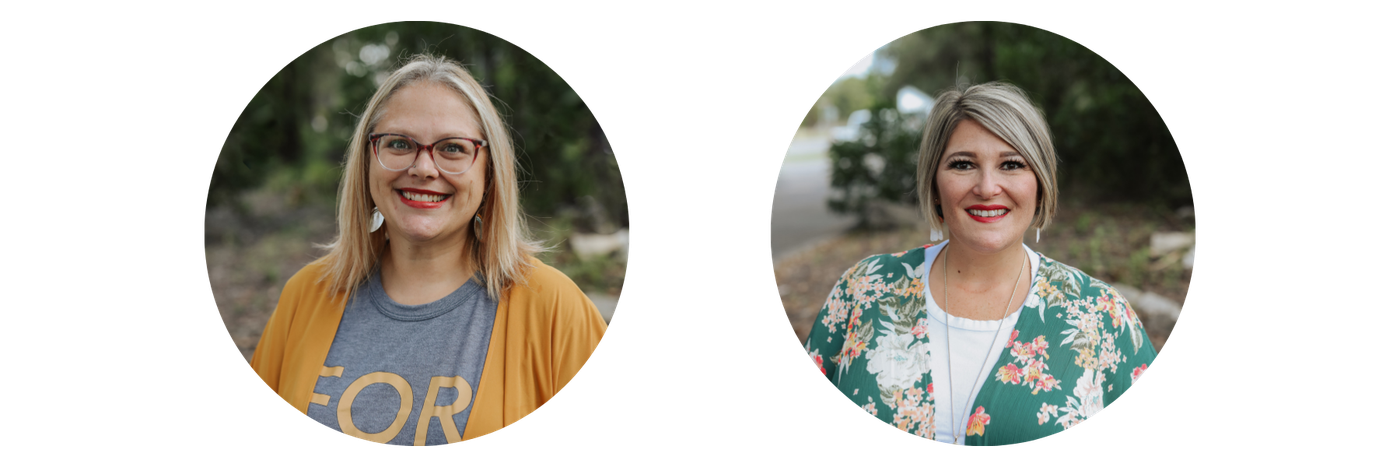 two women who serve as the children's ministry team