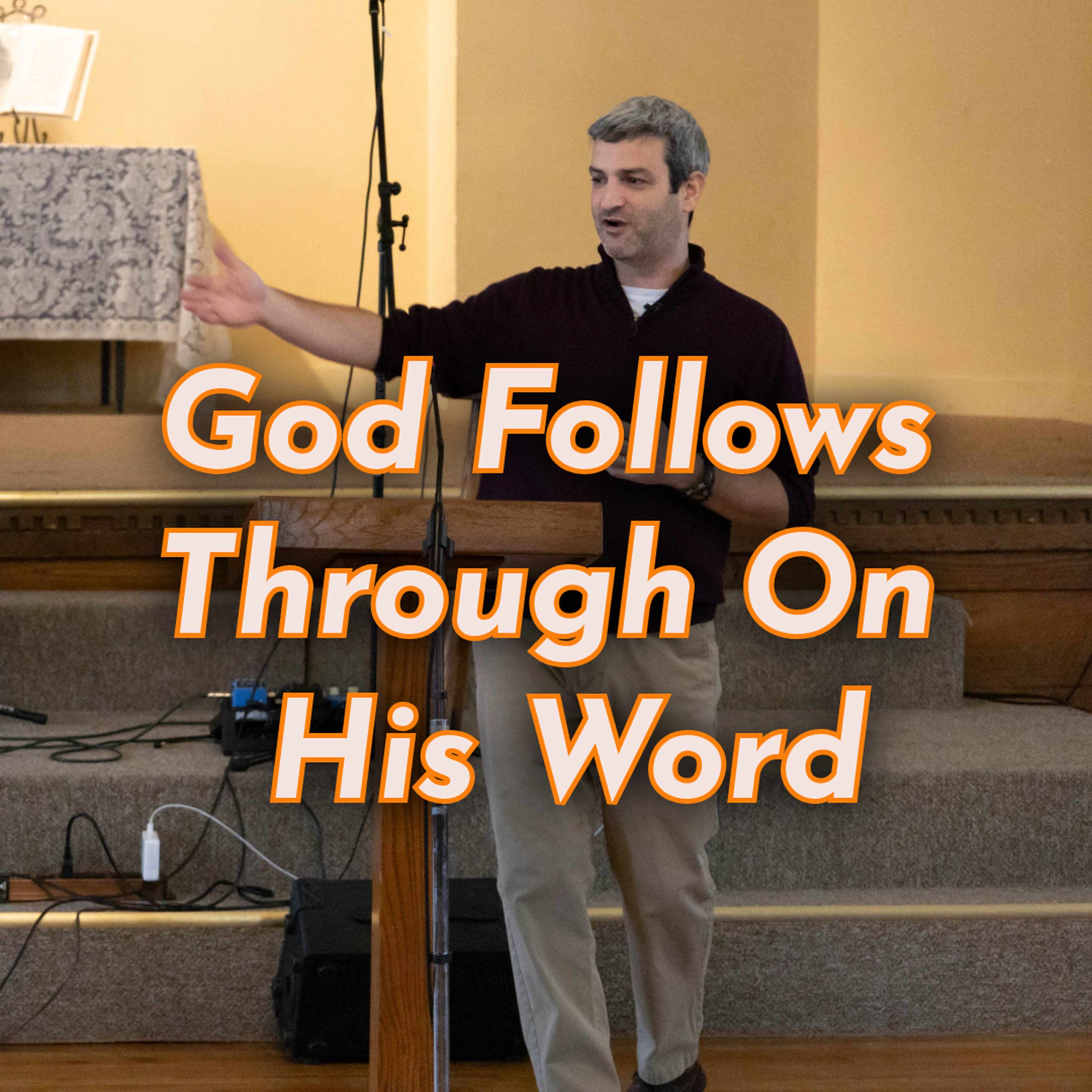 God Follows Through On His Word episode artwork